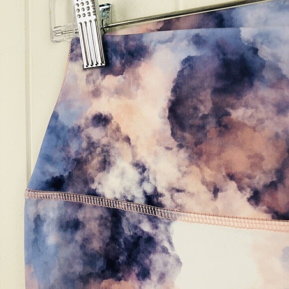 Roxy Kaileo Womens High-Waisted Ankle Leggings Mellow Rose Cloud Colors Large - Picture 7 of 14